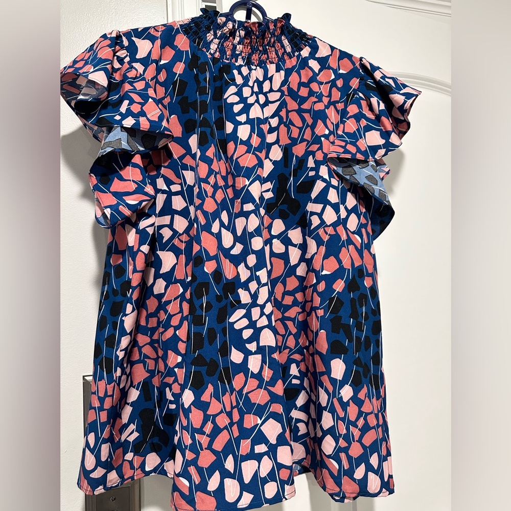 Colorful Abstract Patterned Top